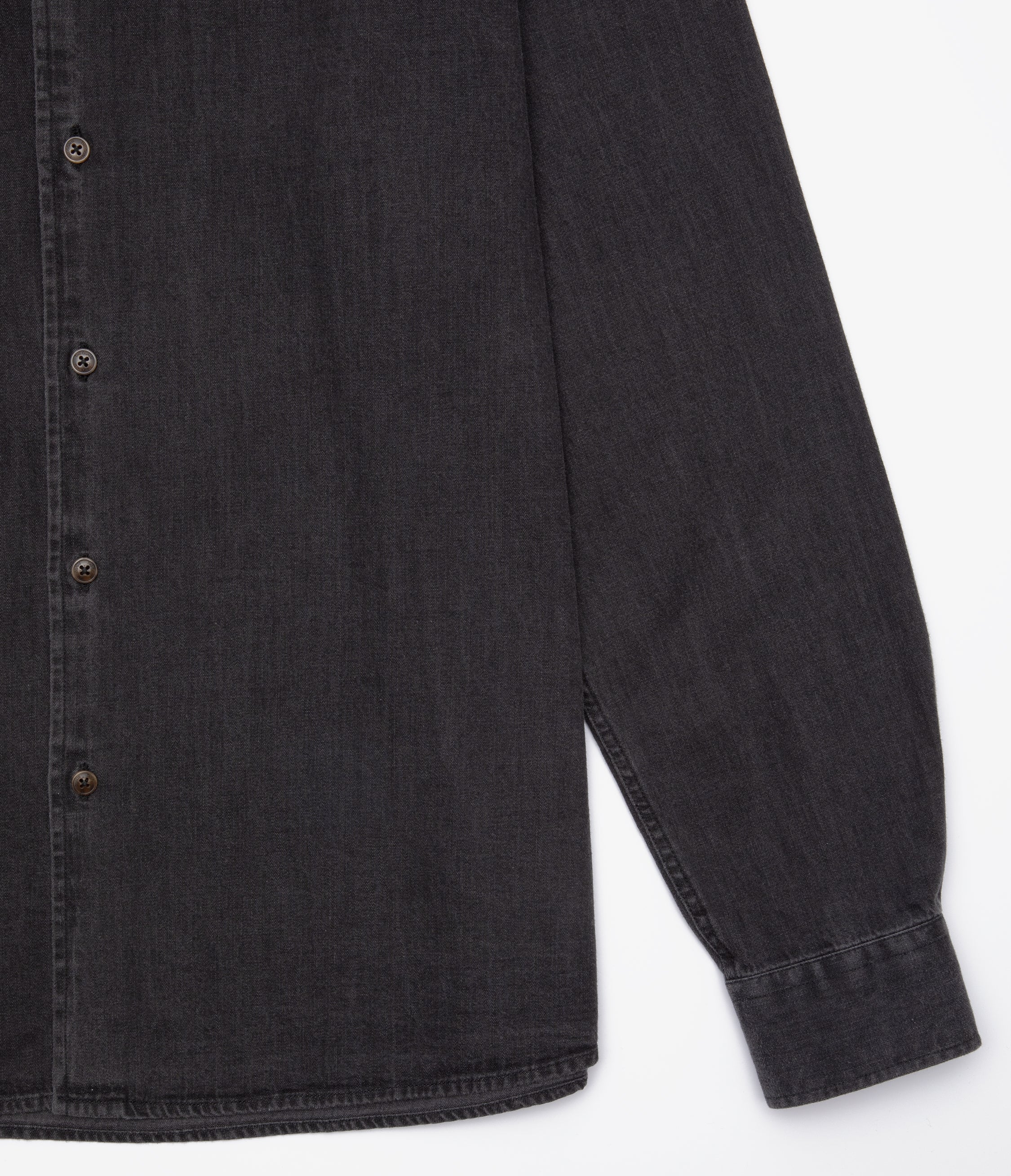 Camisa Hombre Denim Manga Larga Colt Negro