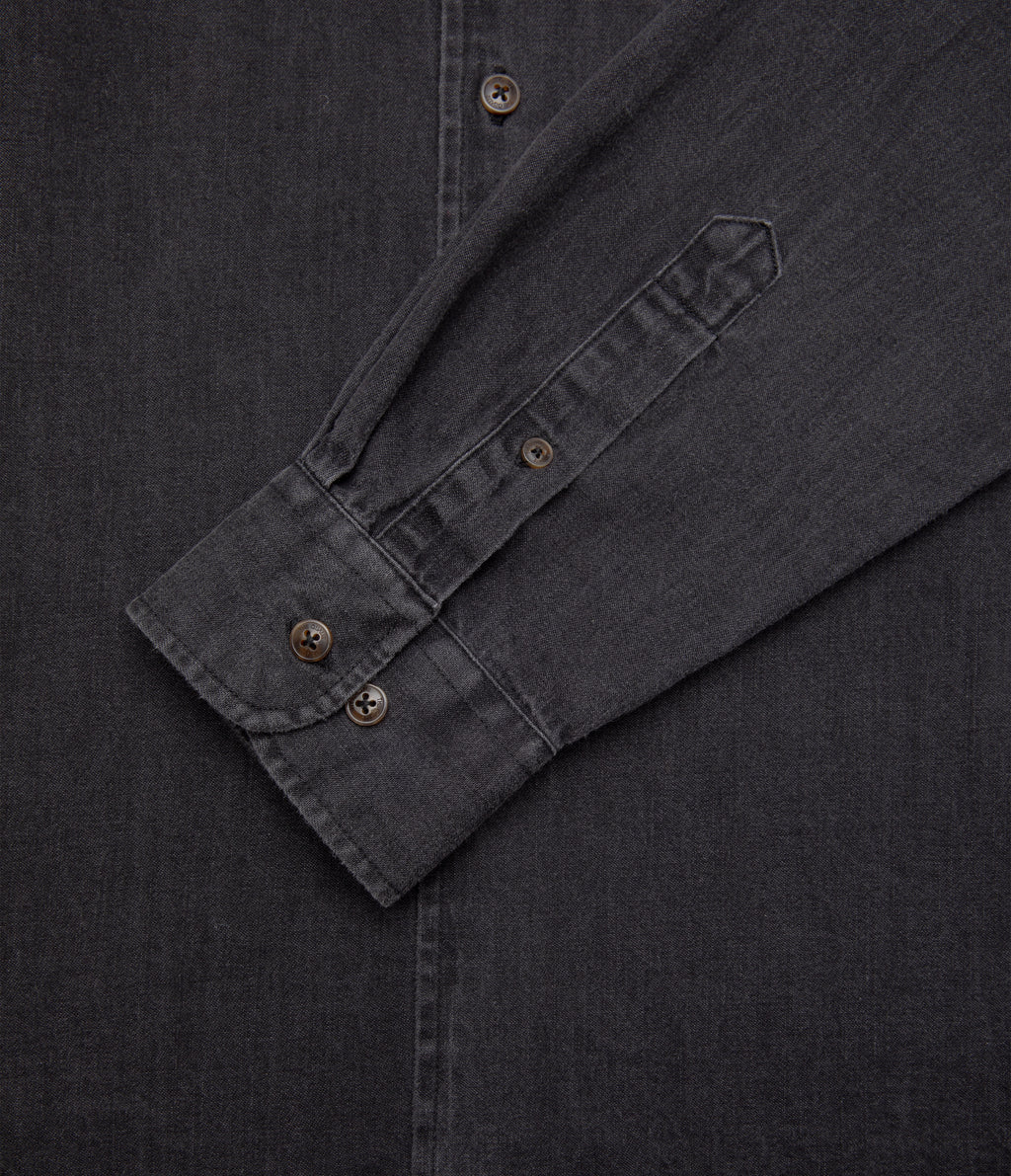 Camisa Hombre Denim Manga Larga Colt Negro