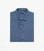 Camisa Hombre Denim Manga Larga Colt Azul