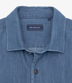 Camisa Hombre Denim Manga Larga Colt Azul