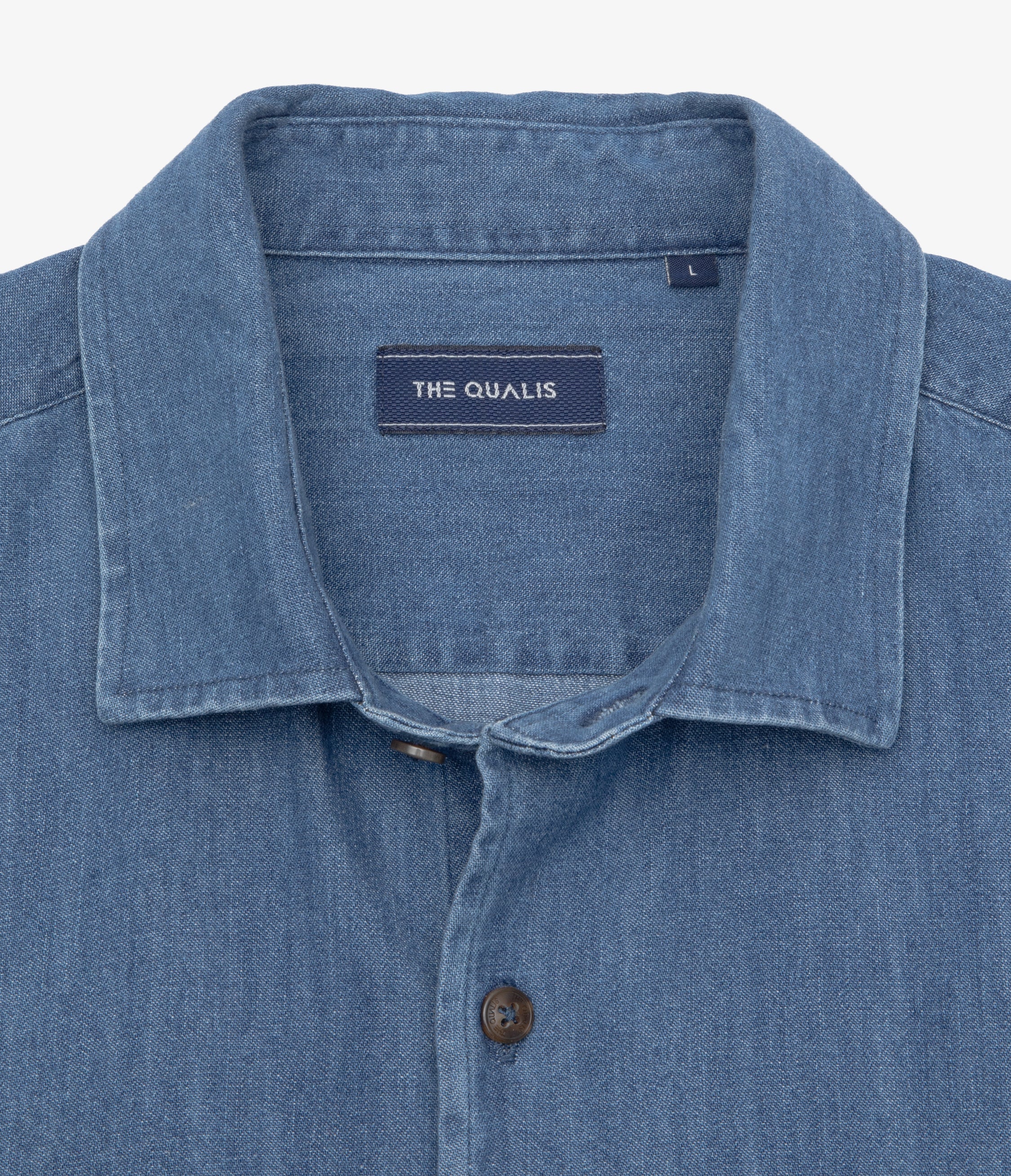 Camisa Hombre Denim Manga Larga Colt Azul