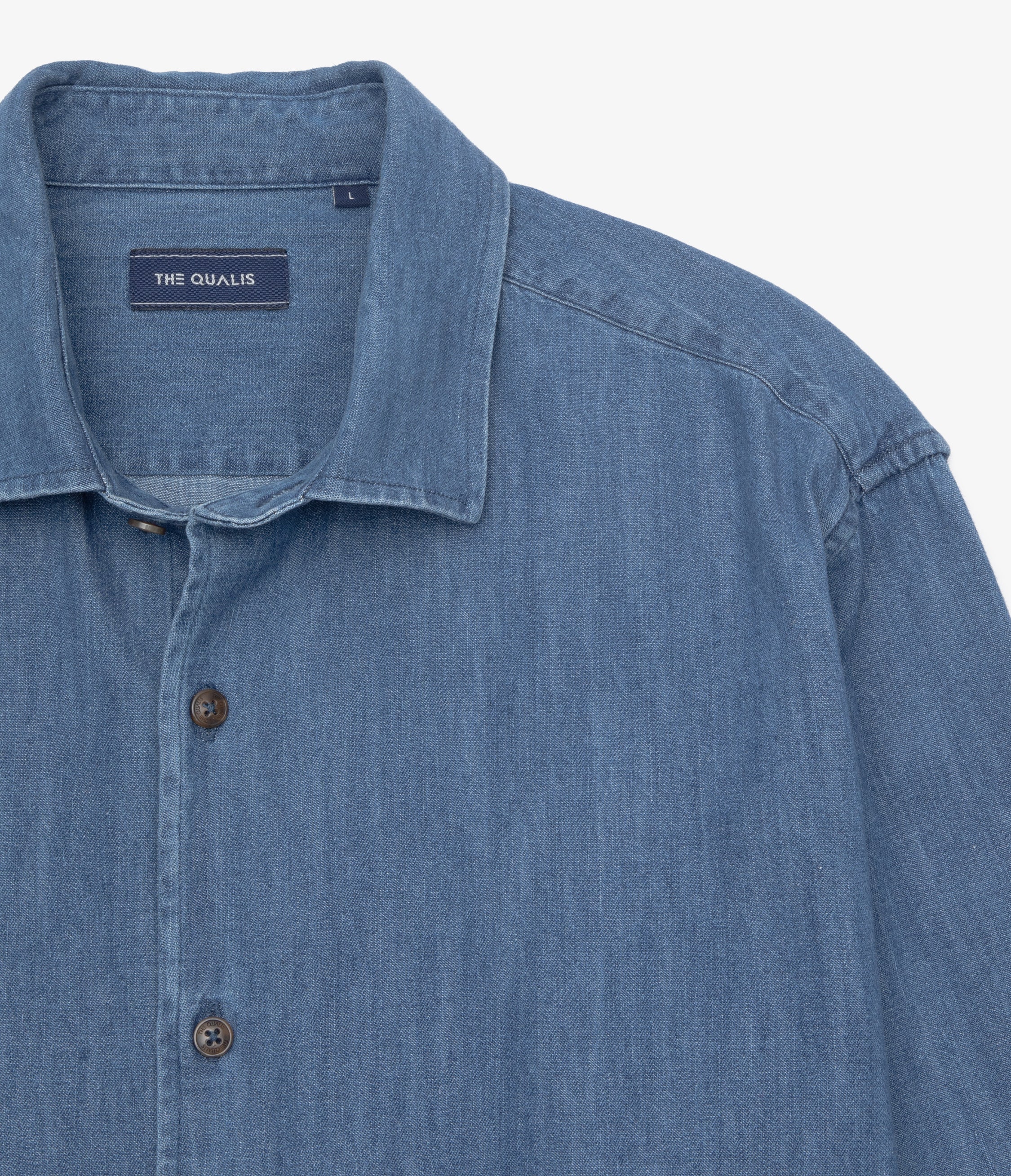 Camisa Hombre Denim Manga Larga Colt Azul