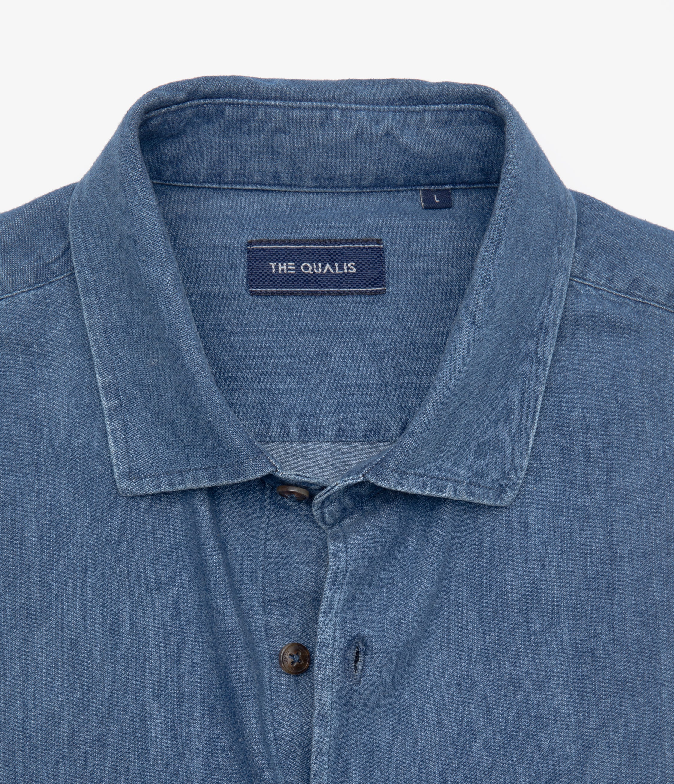Camisa Hombre Denim Manga Larga Colt Azul