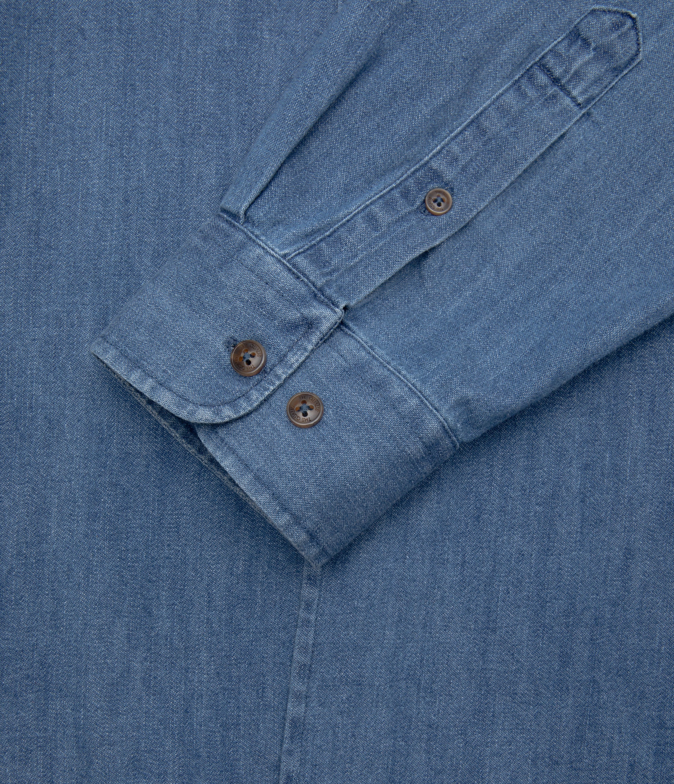 Camisa Hombre Denim Manga Larga Colt Azul