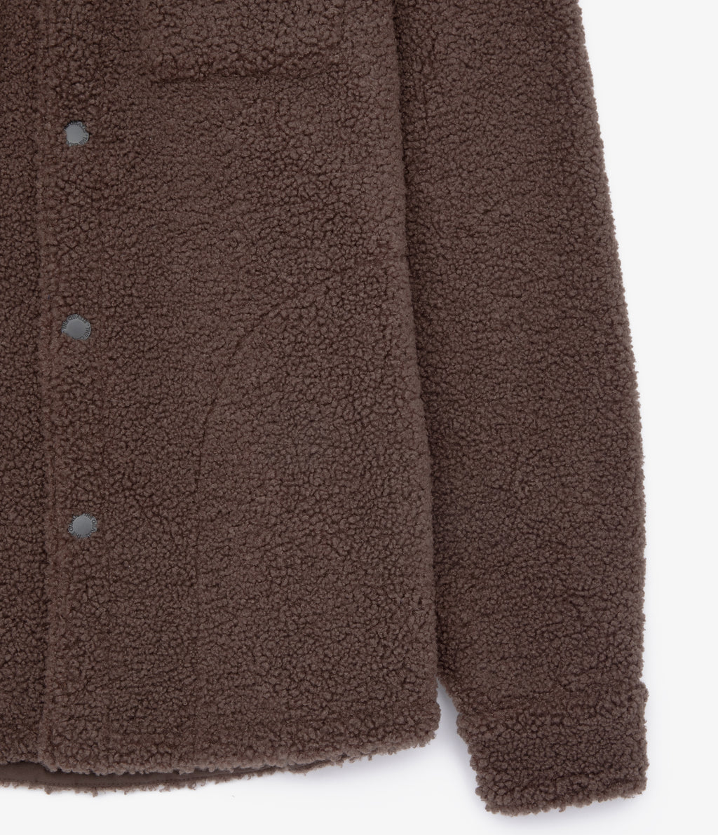 Chaqueta Hombre Sherpa Café