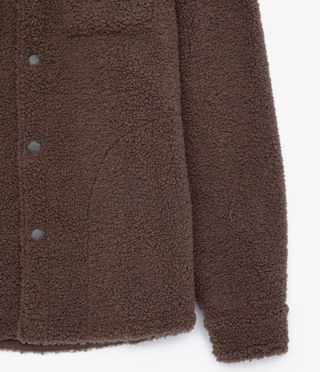Chaqueta Hombre Sherpa Café