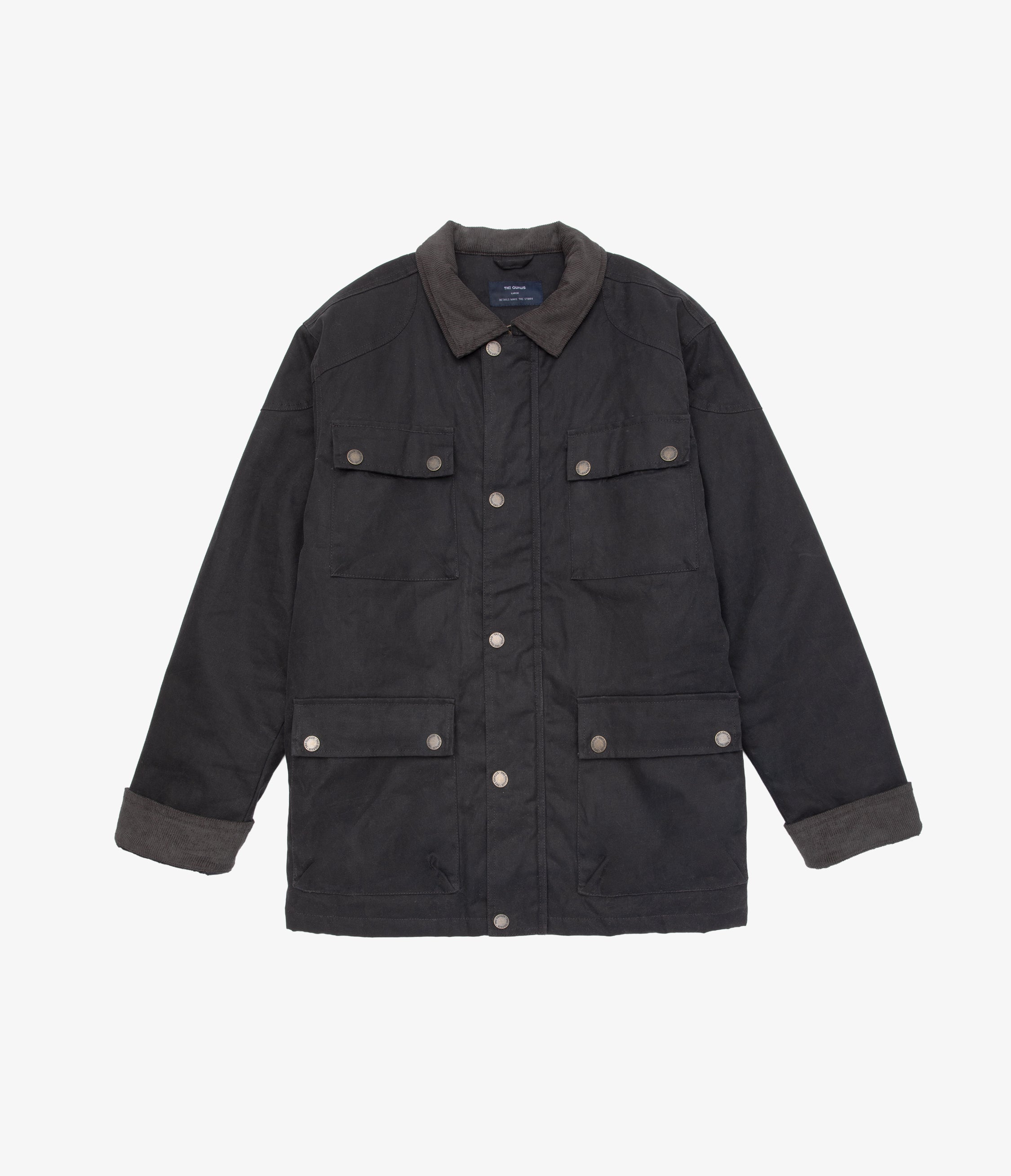 Chaqueta Hombre Wax Theo Negro