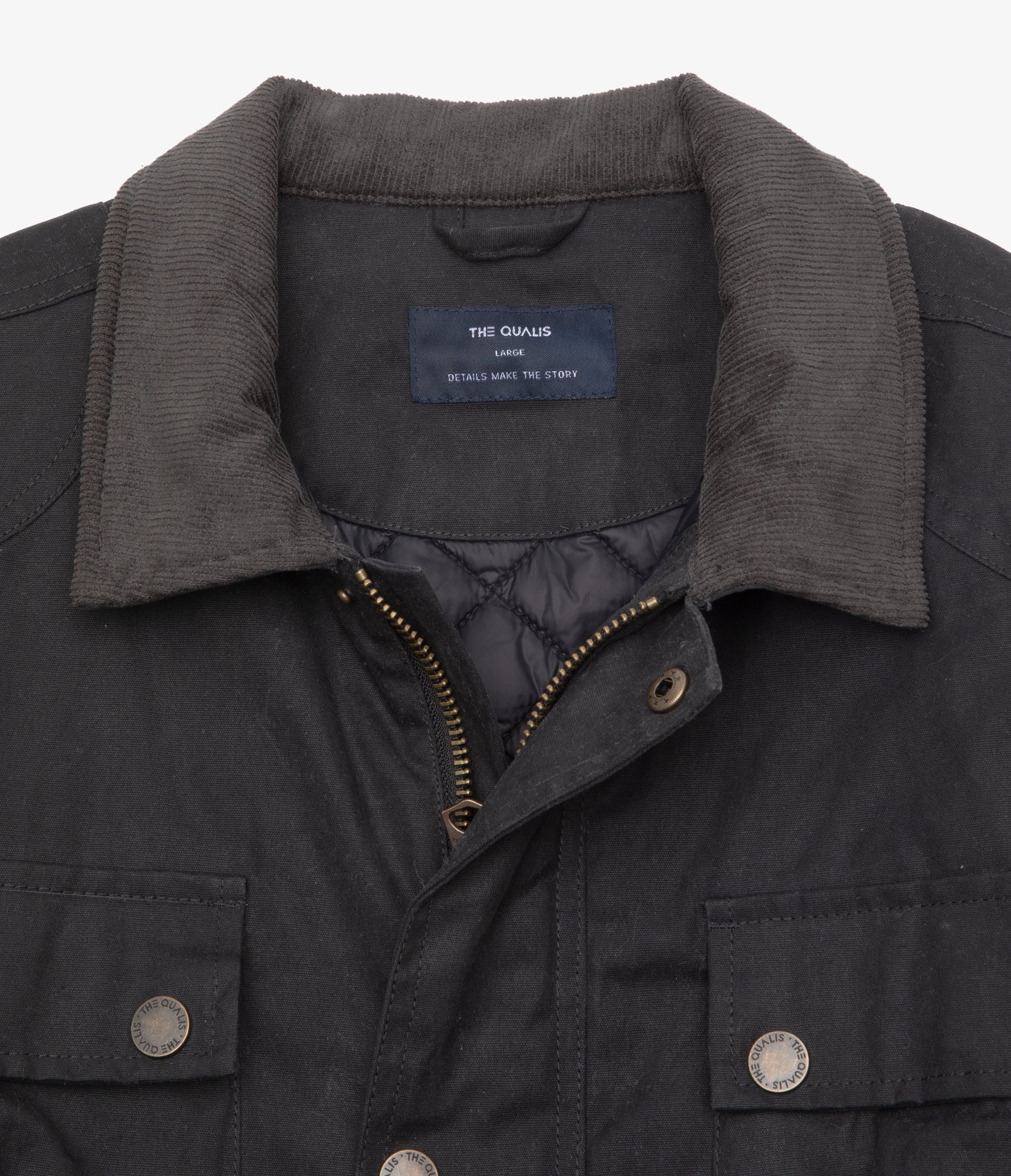 Chaqueta Hombre Wax Theo Negro