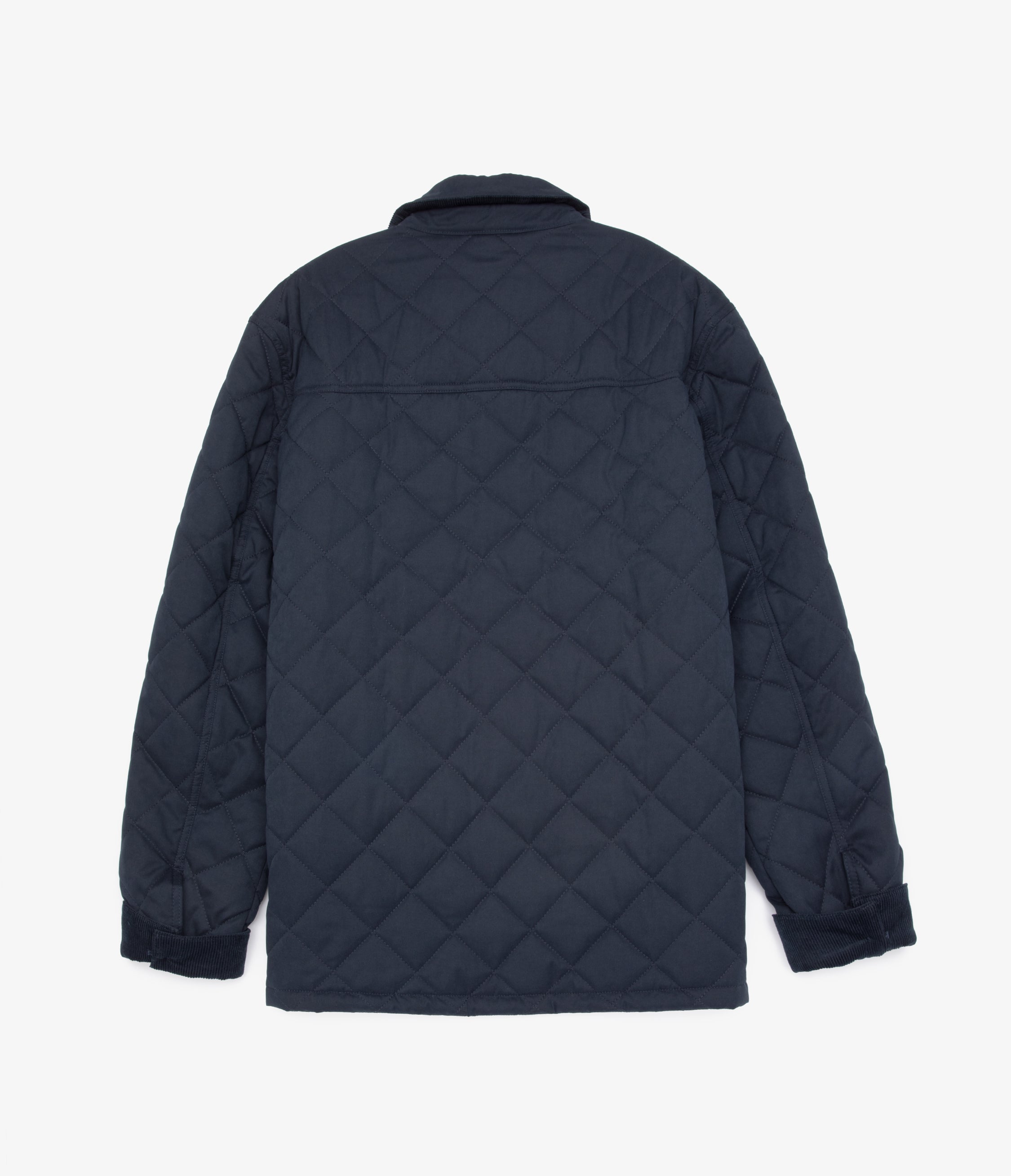 Parka Hombre Quilted Abotonada Azul Marino