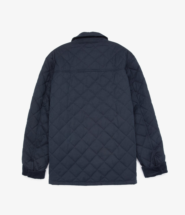 Parka Hombre Quilted Abotonada Azul Marino