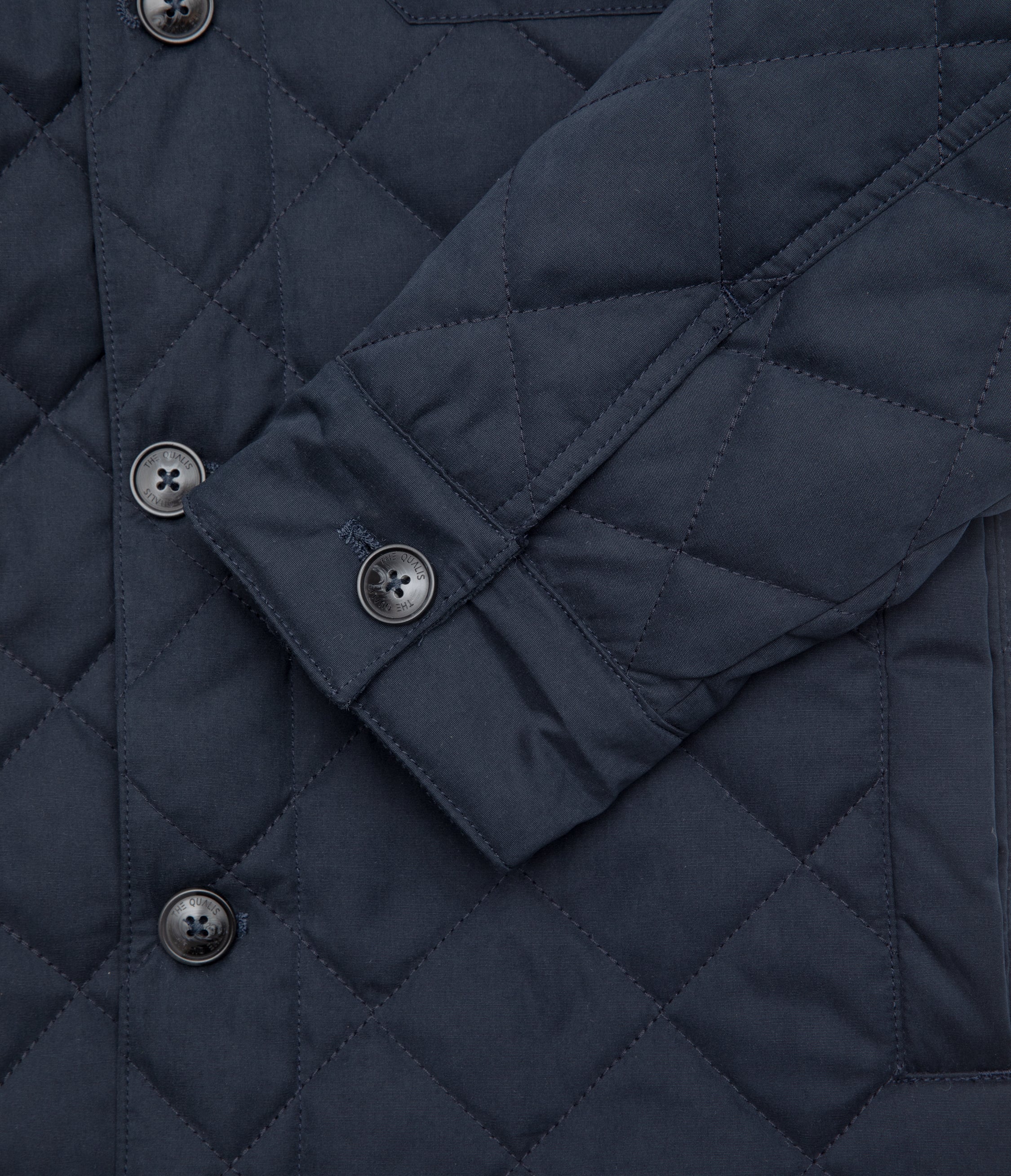 Parka Hombre Quilted Abotonada Azul Marino