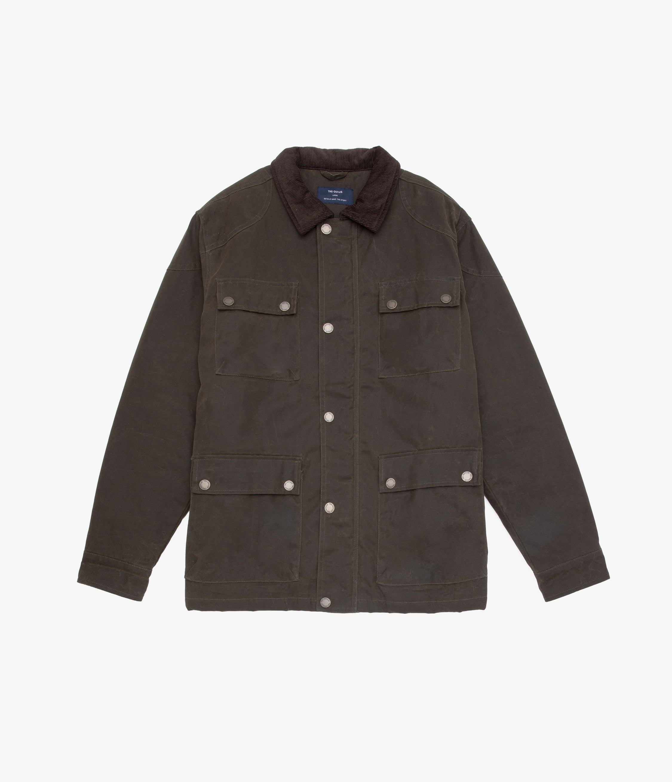 Chaqueta Hombre Wax Theo Verde