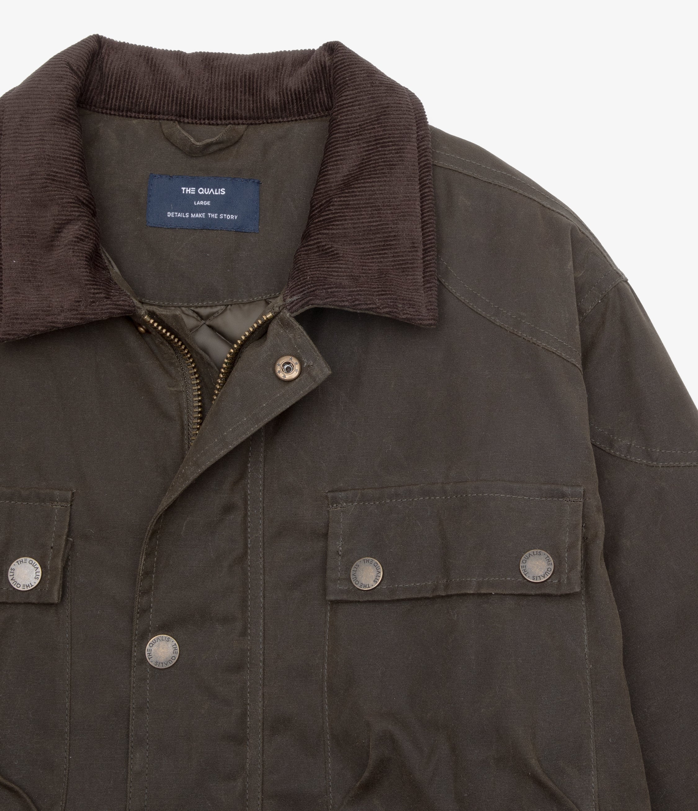 Chaqueta Hombre Wax Theo Verde