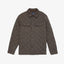 Parka Hombre Quilted Abotonada Verde Oscuro