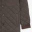 Parka Hombre Quilted Abotonada Verde Oscuro