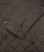 Parka Hombre Quilted Abotonada Verde Oscuro