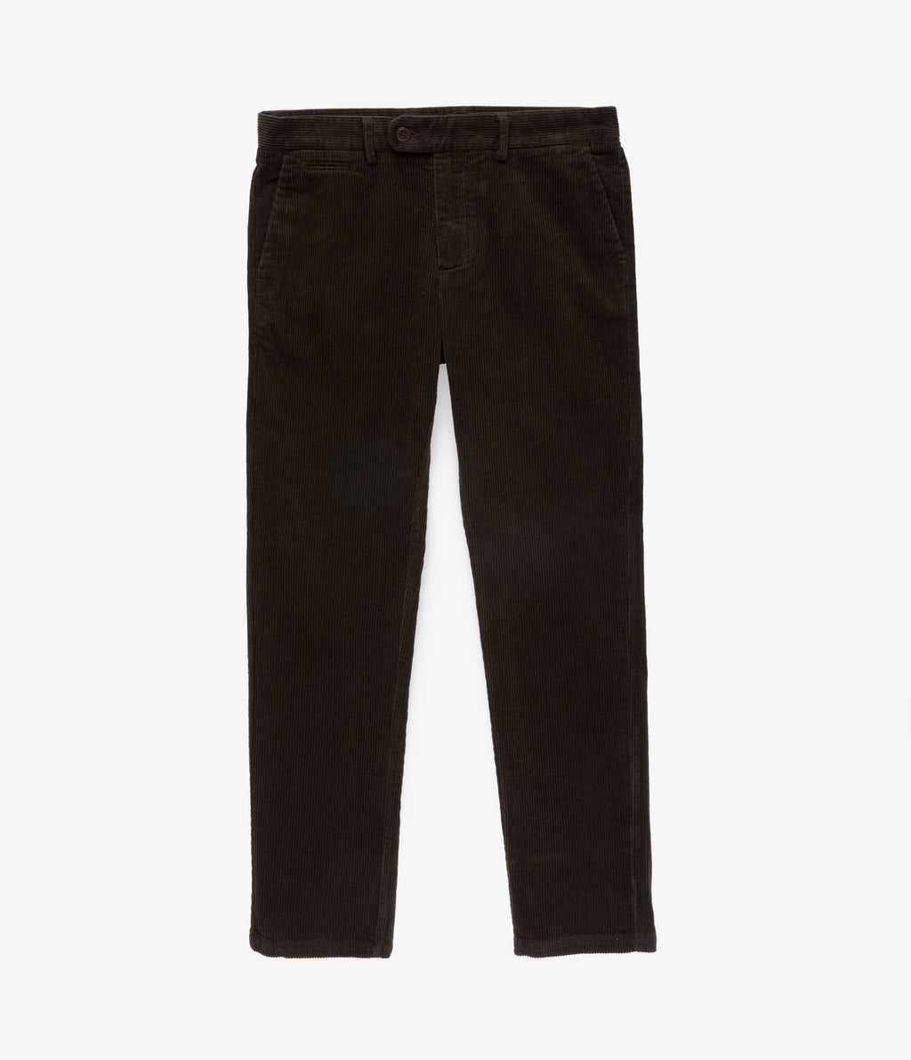 Pantalón Hombre 100% Algodón Cotelé Verde Oscuro