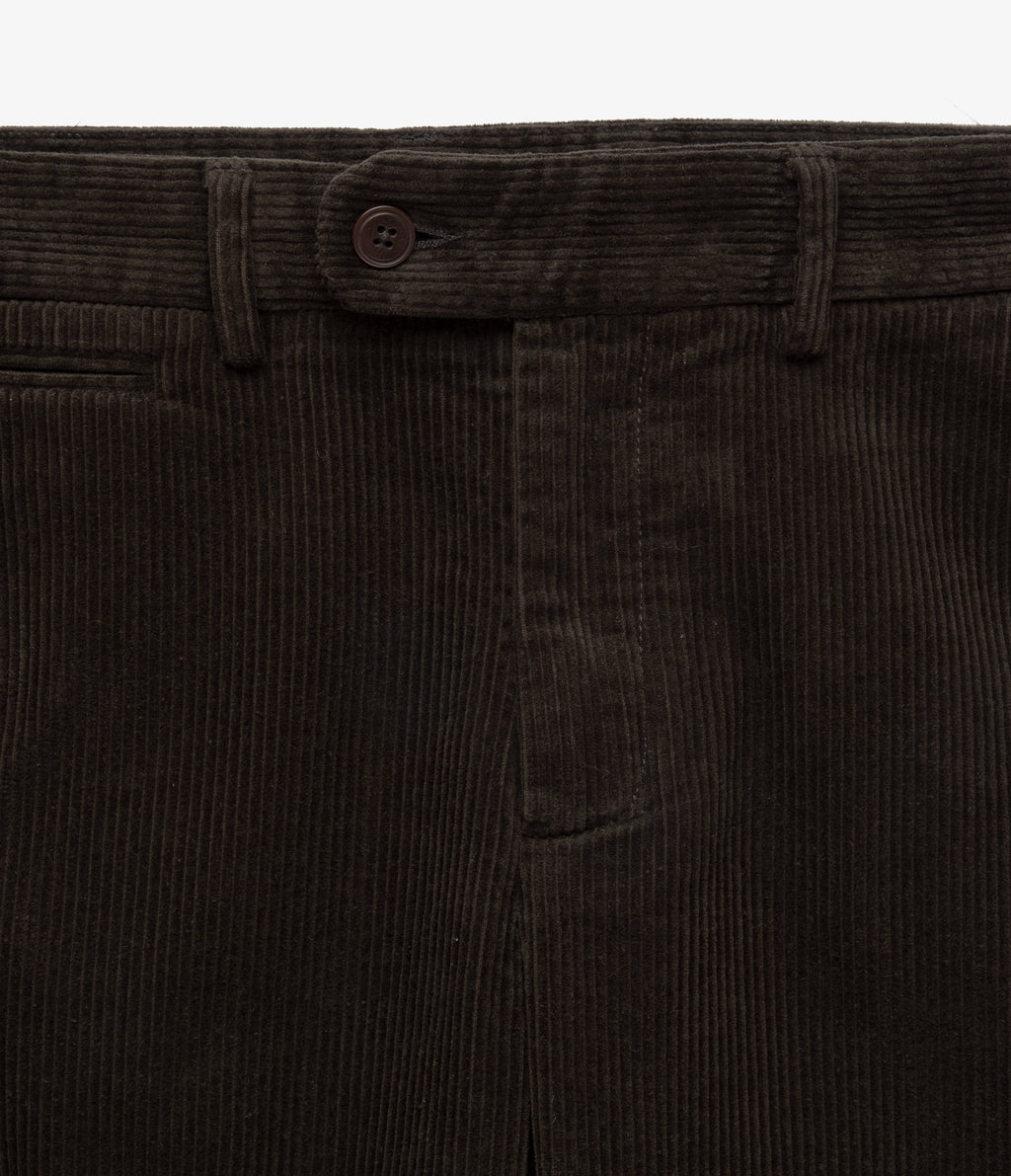 Pantalón Hombre 100% Algodón Cotelé Verde Oscuro
