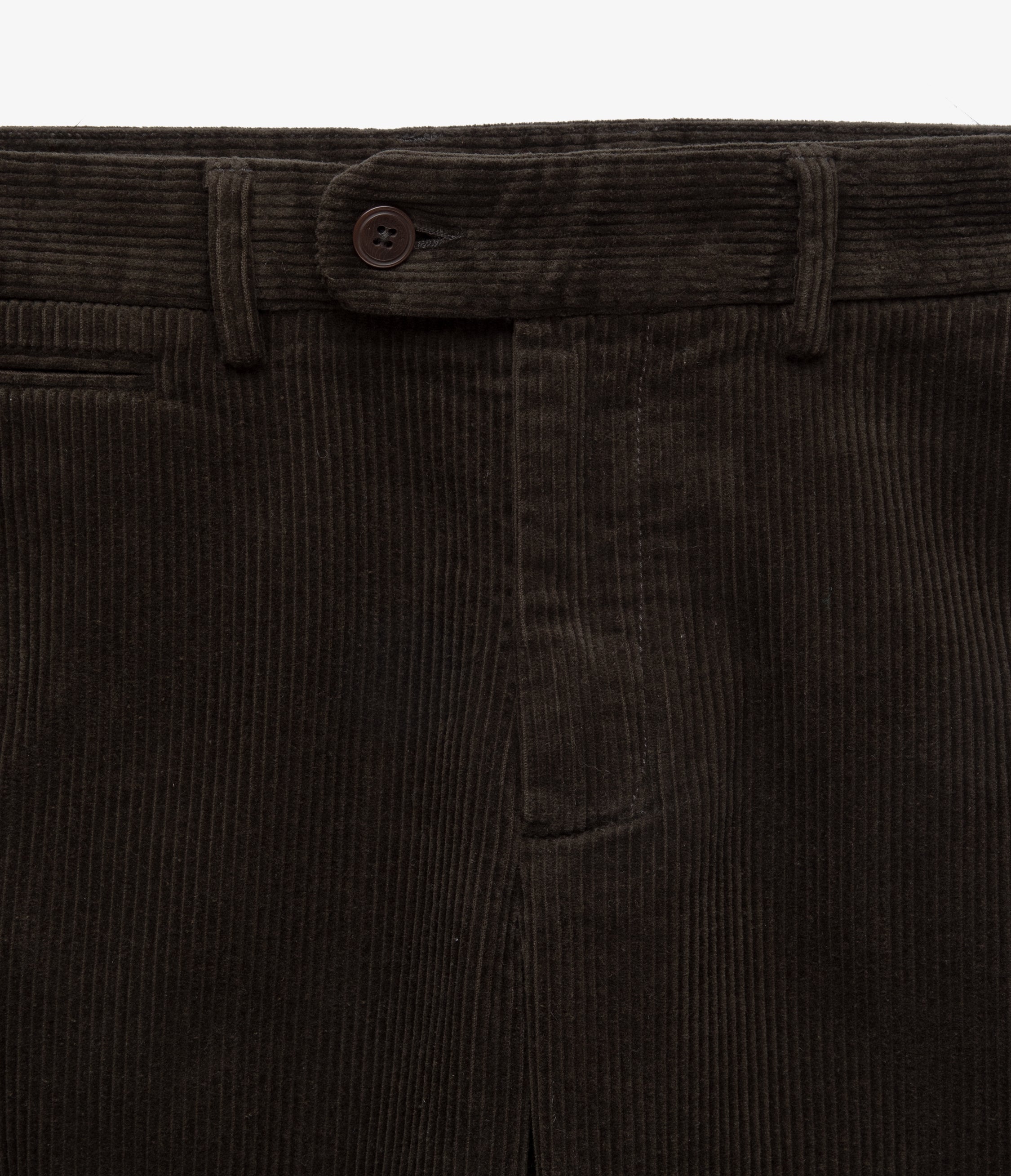 Pantalón Hombre 100% Algodón Cotelé Verde Oscuro
