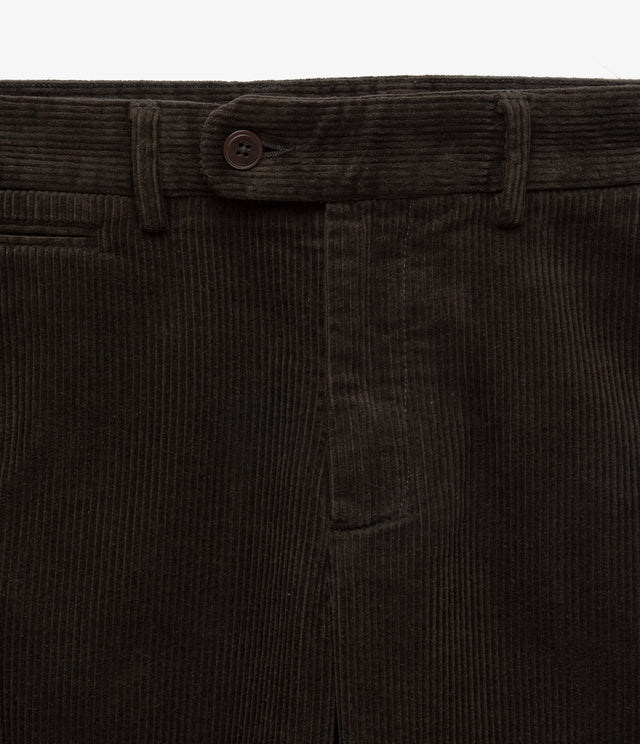Pantalón Hombre 100% Algodón Cotelé Verde Oscuro