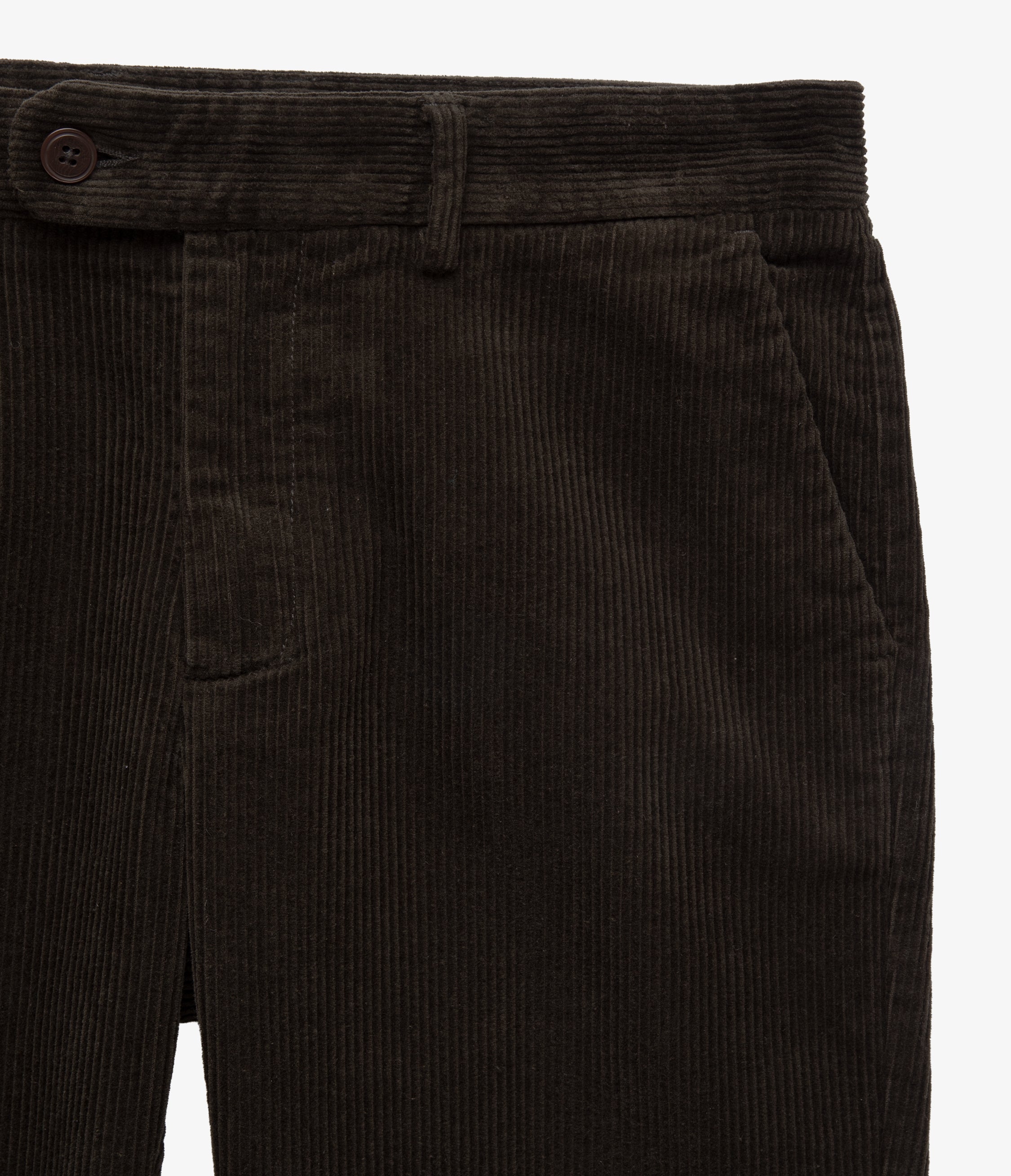 Pantalón Hombre 100% Algodón Cotelé Verde Oscuro