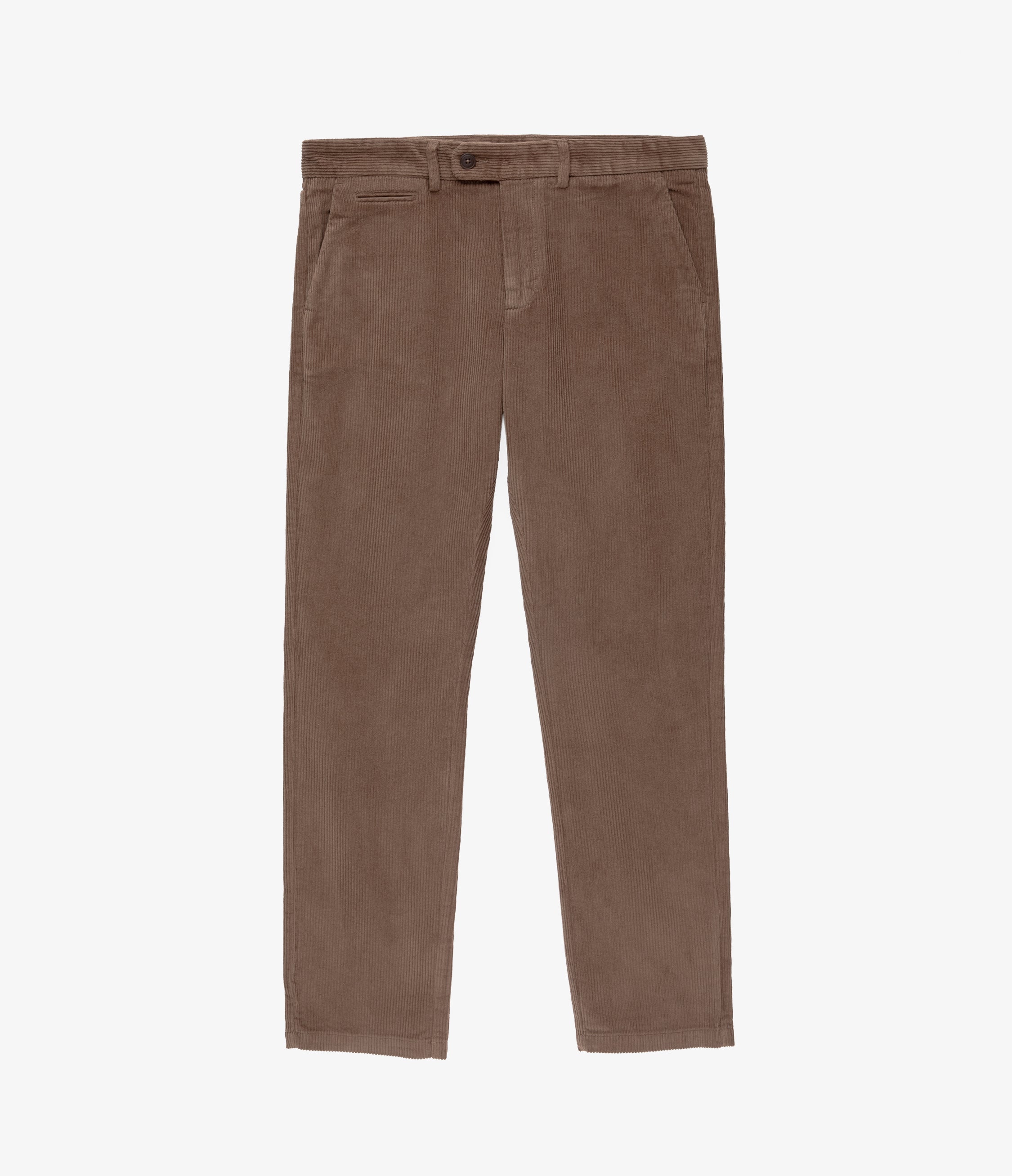 Pantalón Hombre 100% Algodón Cotelé Café