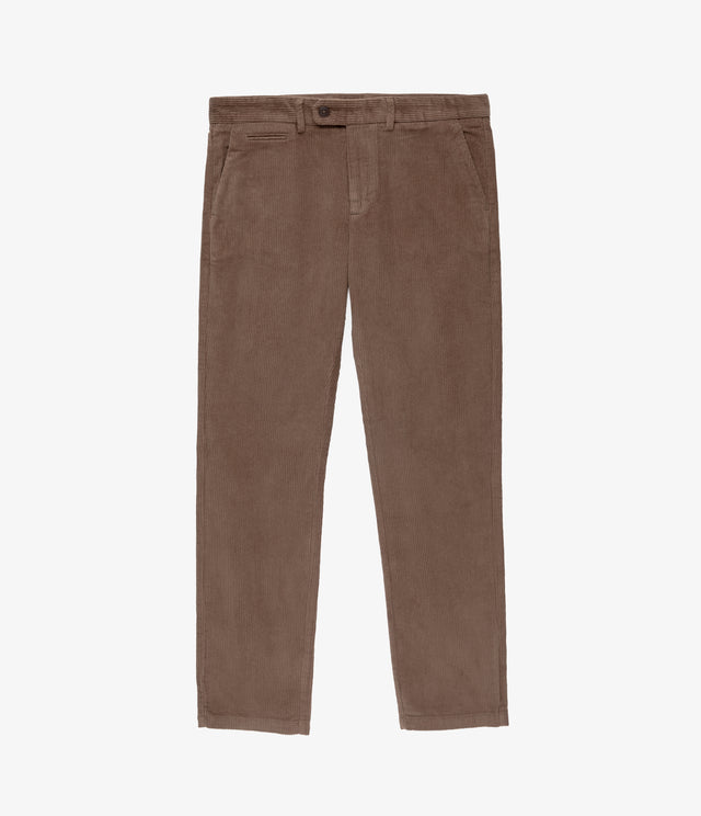 Pantalón Hombre 100% Algodón Cotelé Café