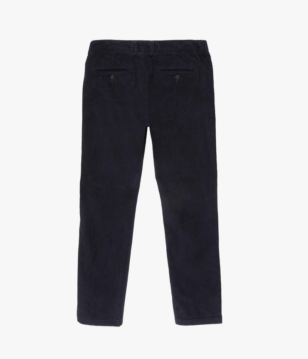 Pantalón Hombre 100% Algodón Cotelé Azul Marino