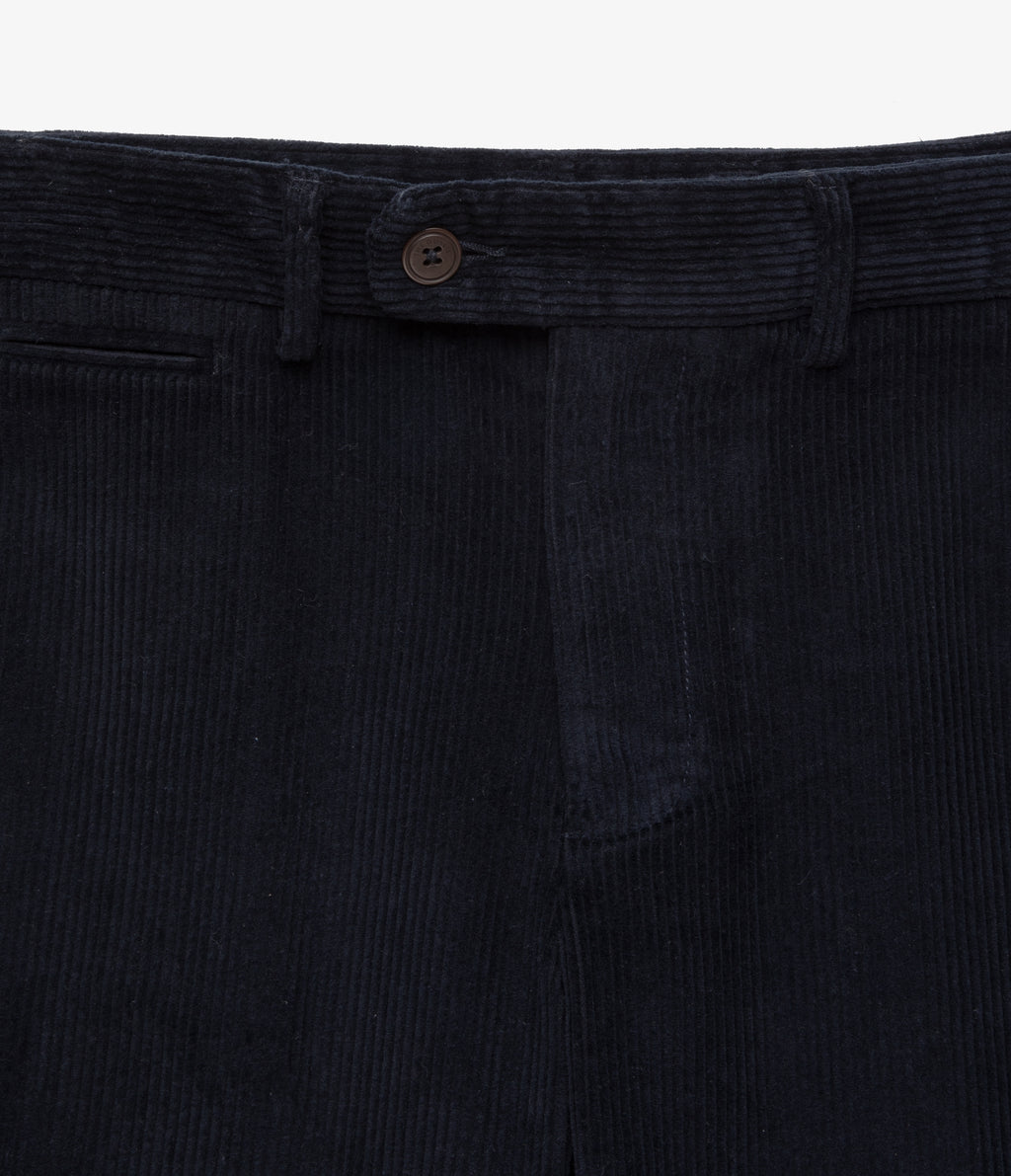 Pantalón Hombre 100% Algodón Cotelé Azul Marino