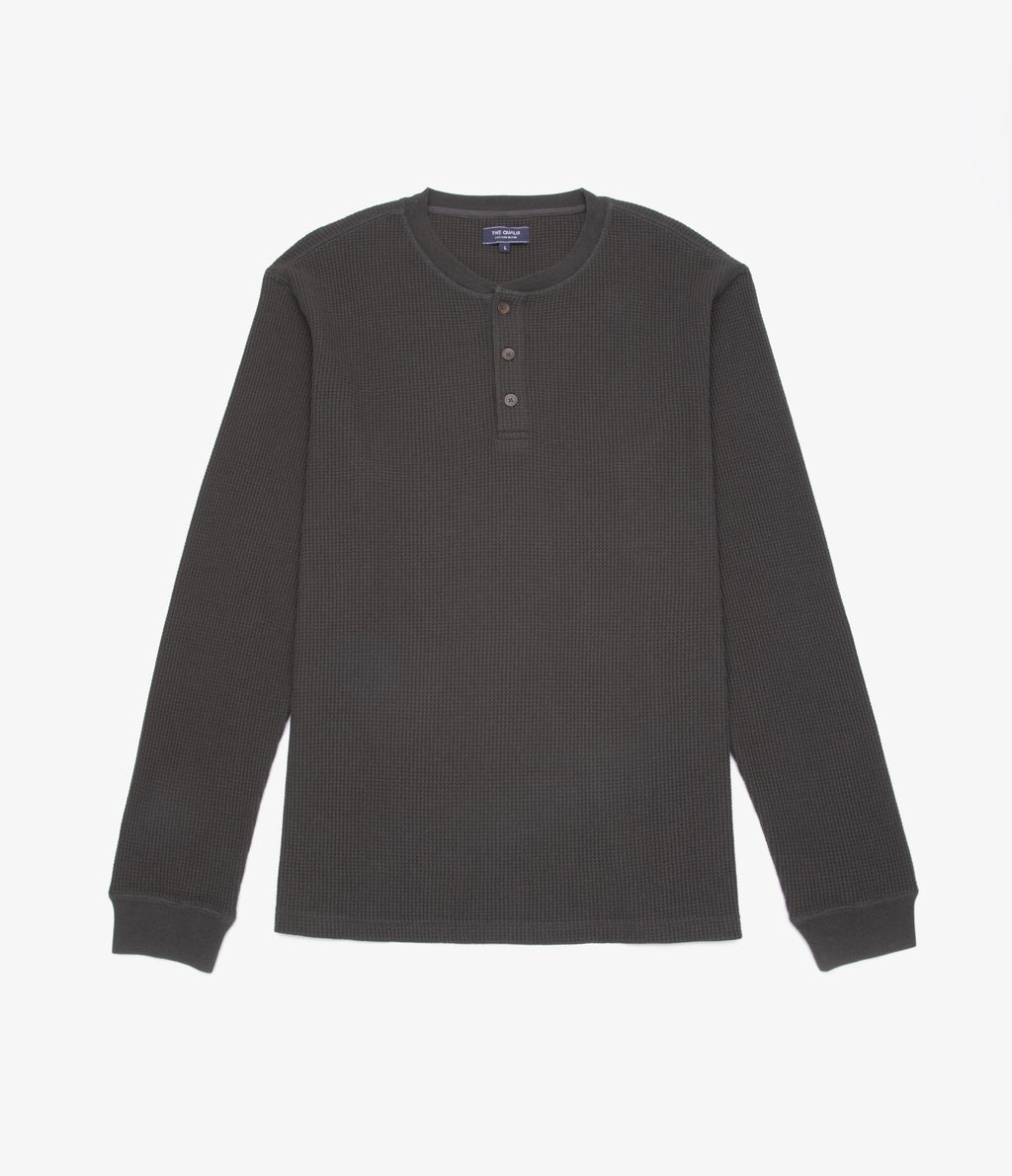 Polera Hombre Algodón Waffle Verde