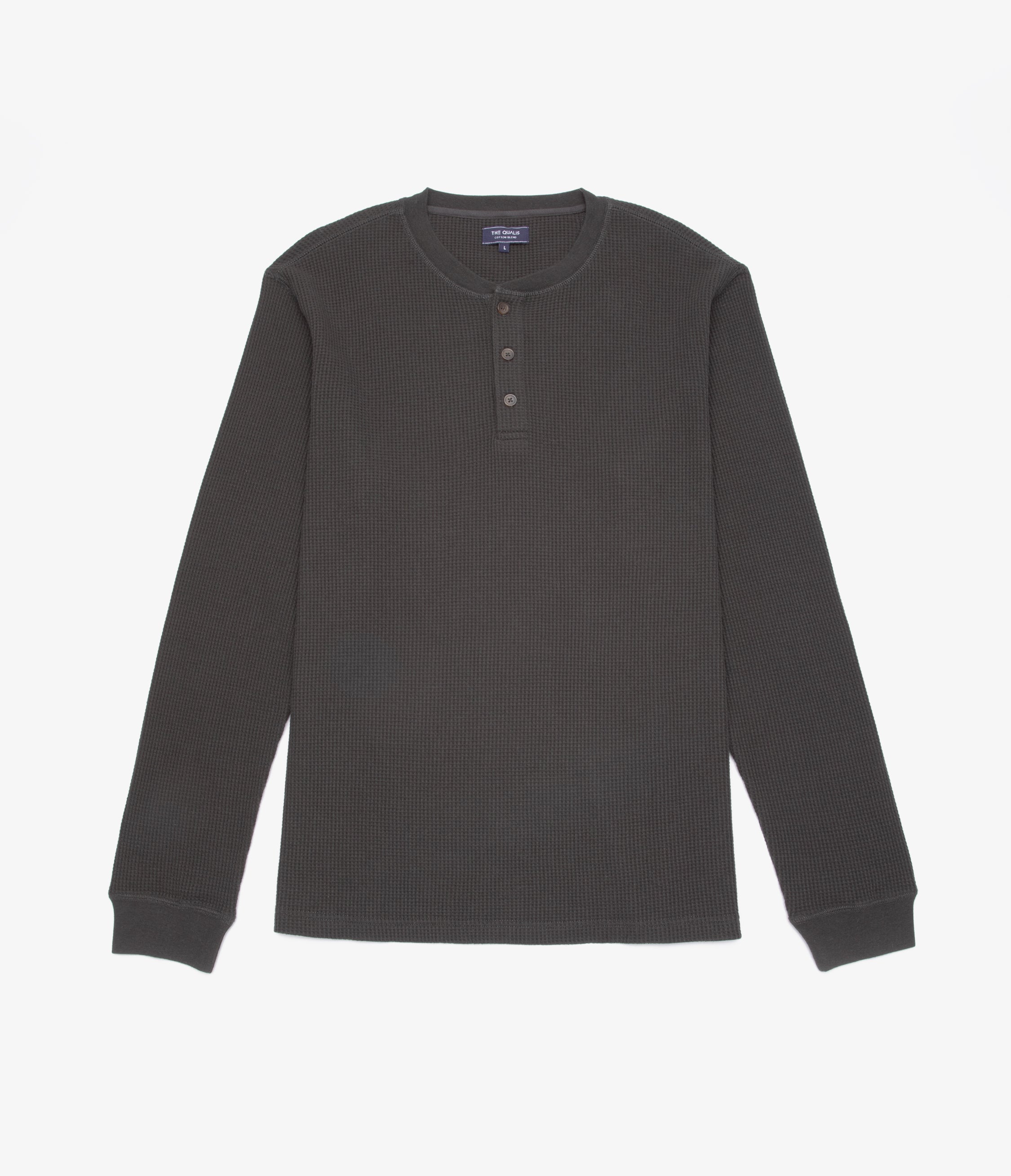 Polera Hombre Algodón Waffle Verde