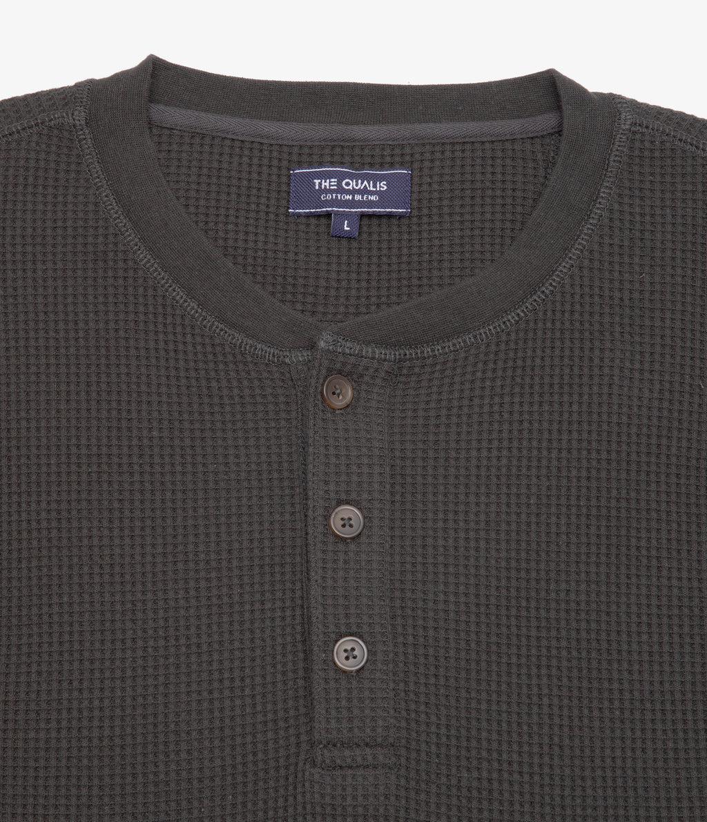 Polera Hombre Algodón Waffle Verde