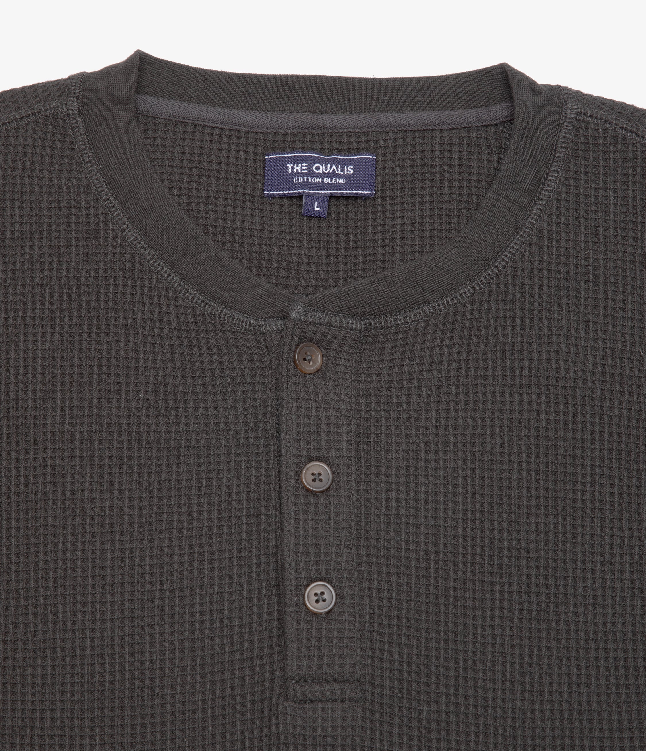 Polera Hombre Algodón Waffle Verde