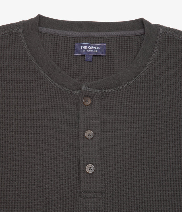 Polera Hombre Algodón Waffle Verde