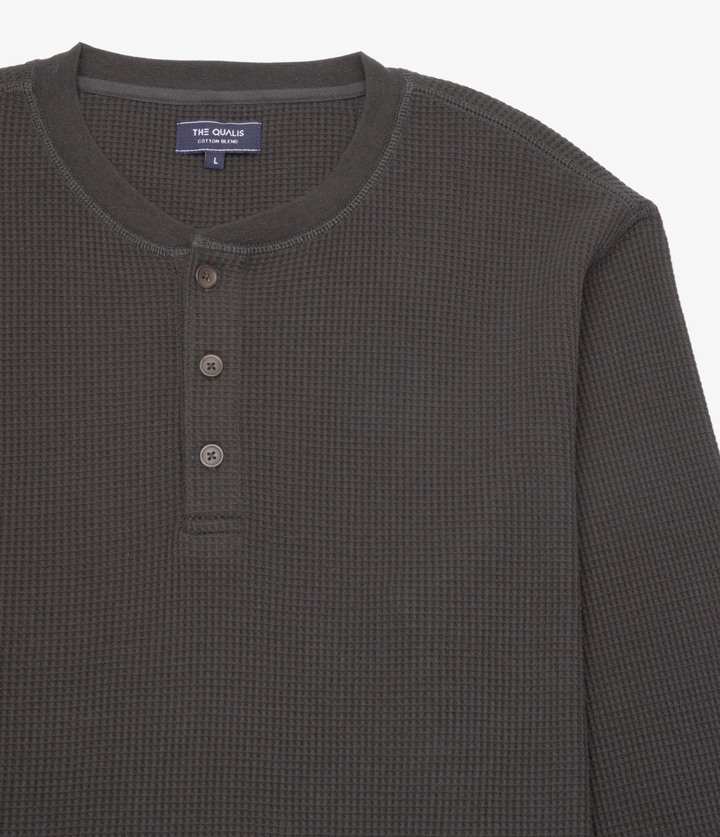 Polera Hombre Algodón Waffle Verde