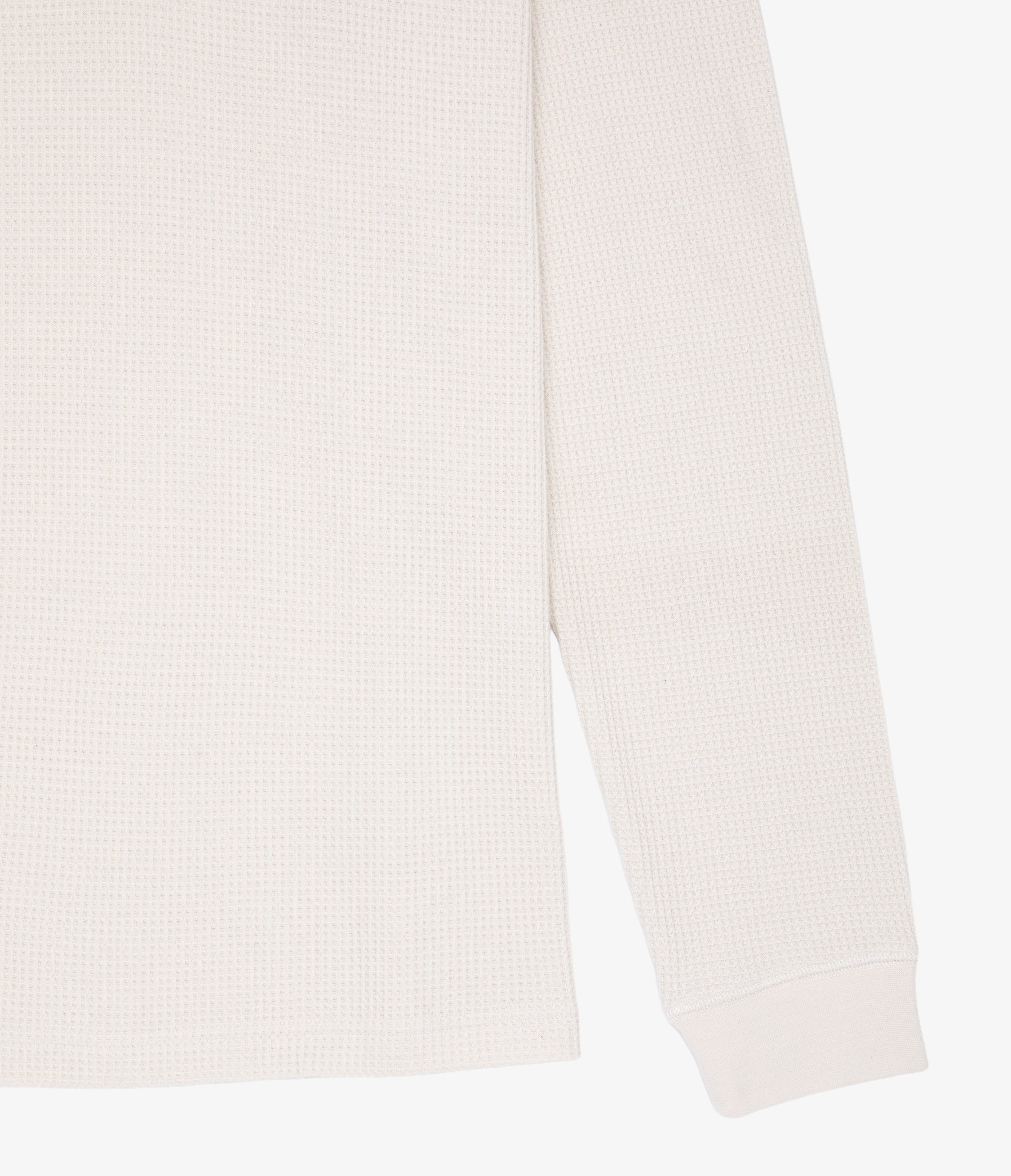 Polera Hombre Algodón Waffle Beige