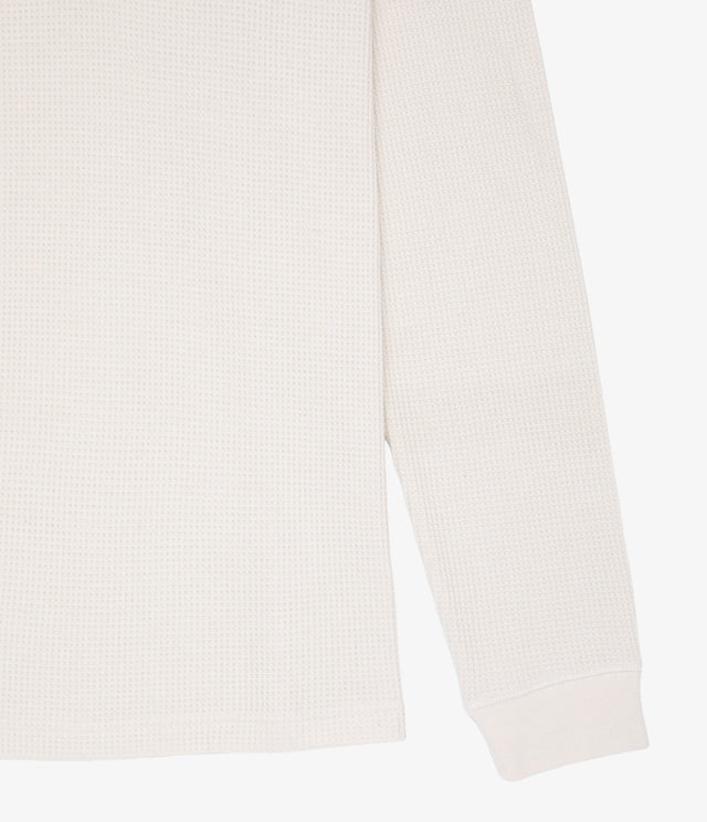 Polera Hombre Algodón Waffle Beige