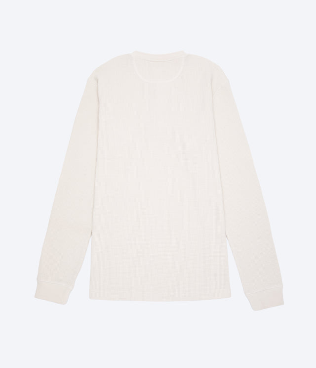 Polera Hombre Algodón Waffle Beige