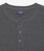 Polera Hombre Algodón Waffle Gris Marengo