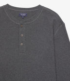 Polera Hombre Algodón Waffle Gris Marengo