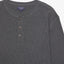 Polera Hombre Algodón Waffle Gris Marengo