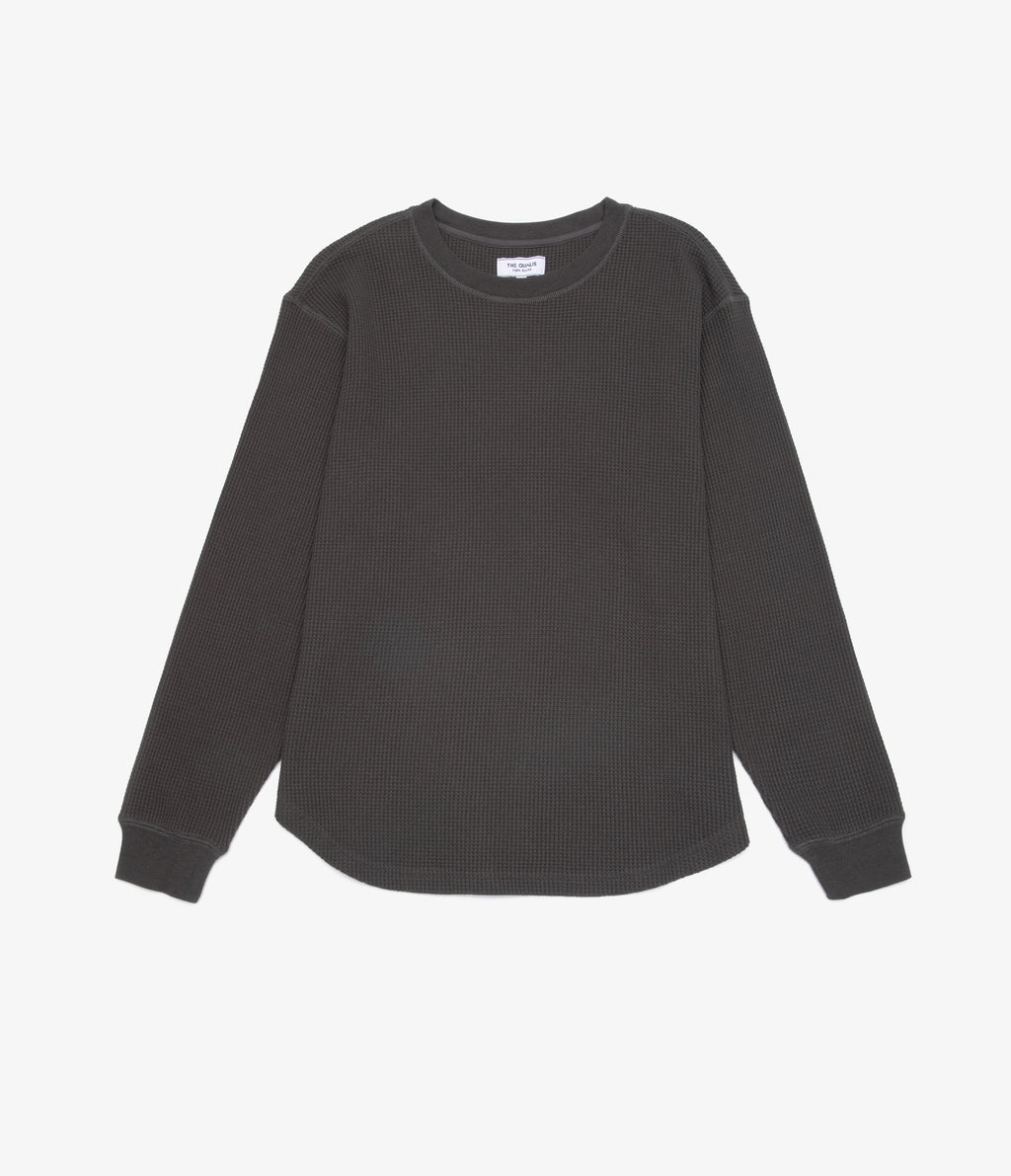 Polera Mujer Algodón Waffle Verde