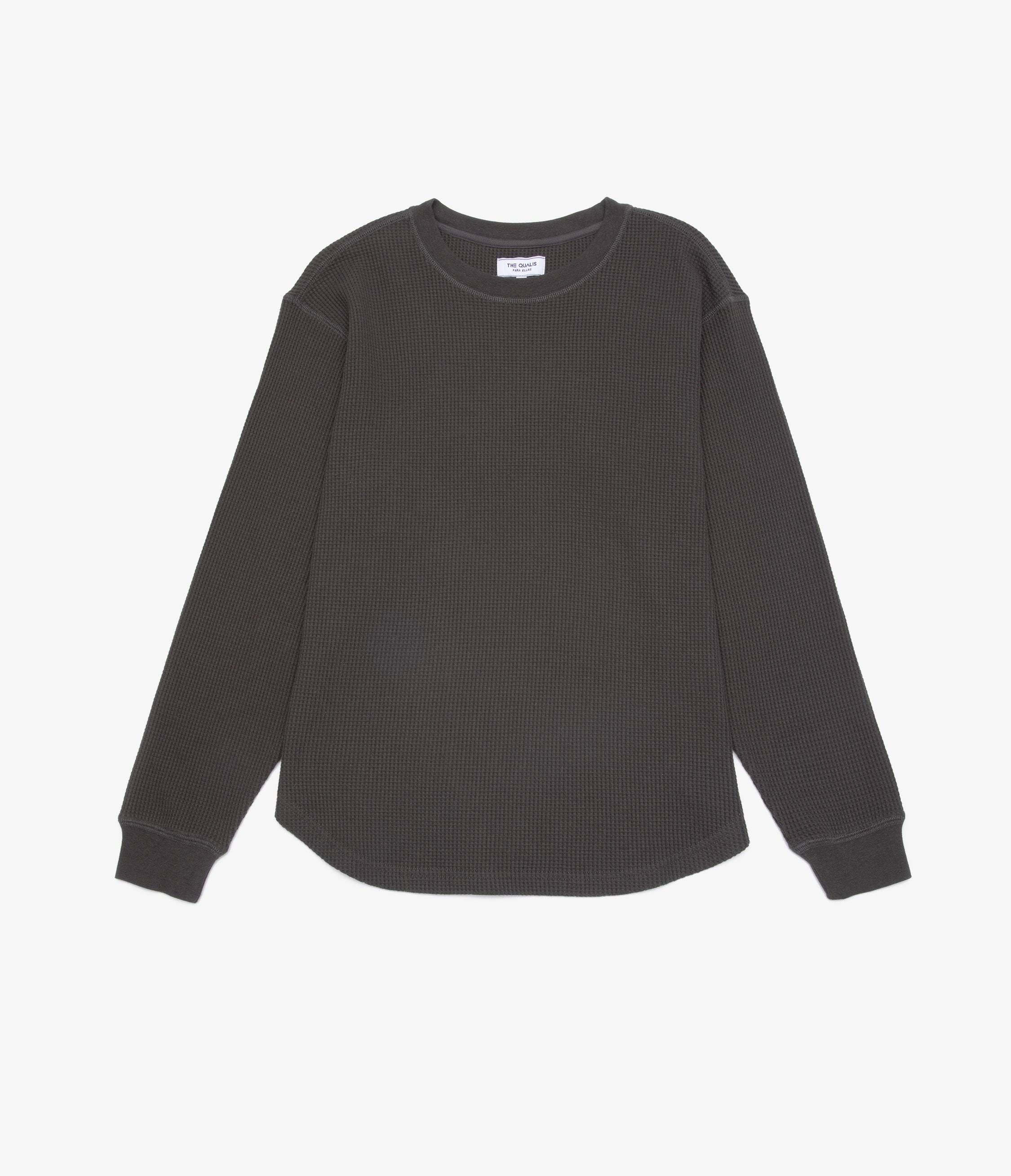 Polera Mujer Algodón Waffle Verde