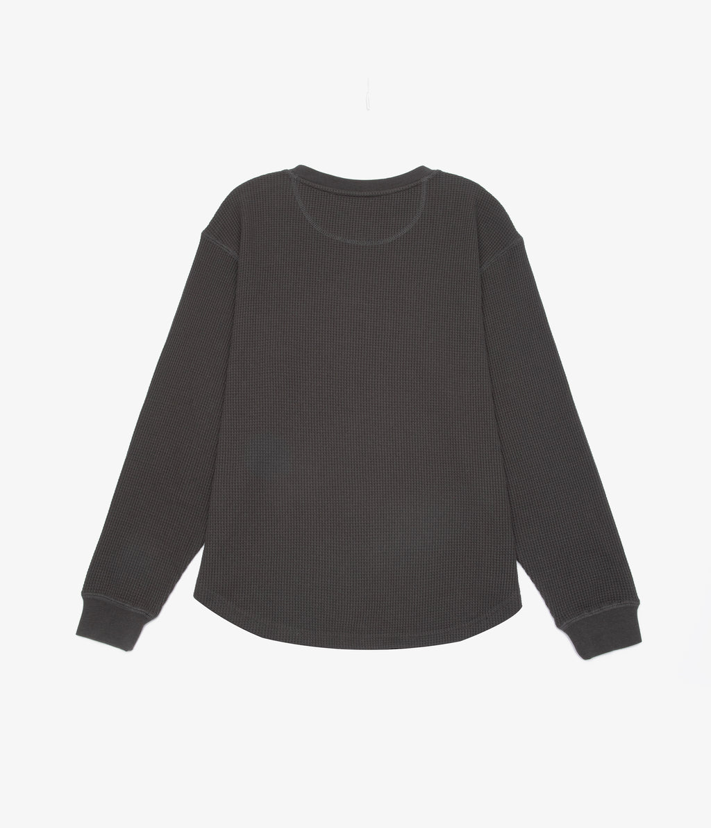 Polera Mujer Algodón Waffle Verde