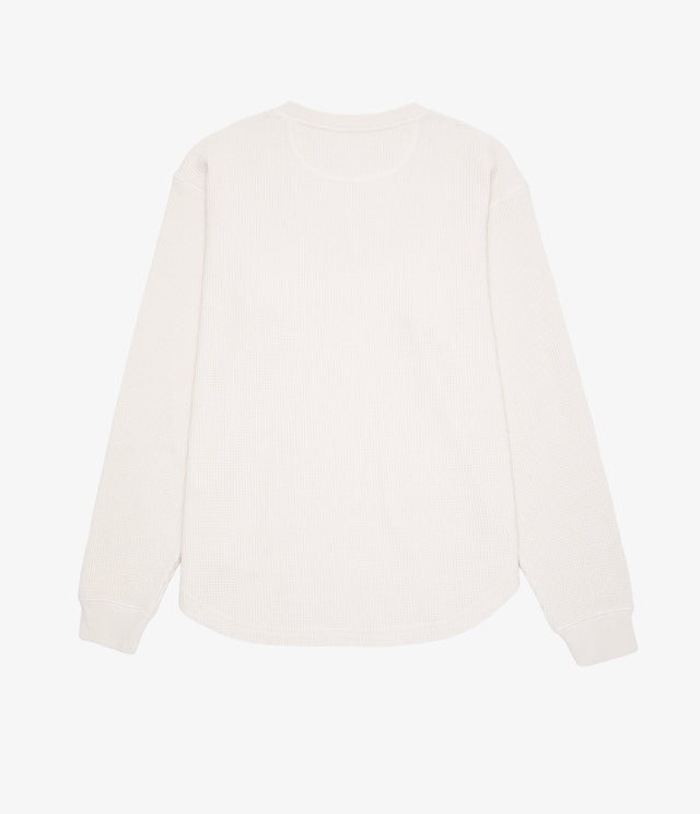 Polera Mujer Algodón Waffle Beige