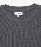 Polera Mujer Algodón Waffle Gris Marengo