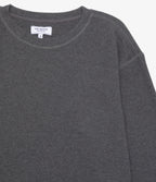 Polera Mujer Algodón Waffle Gris Marengo