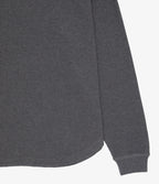 Polera Mujer Algodón Waffle Gris Marengo