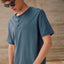 Polera hombre 100% algodón Luke Botones Gris
