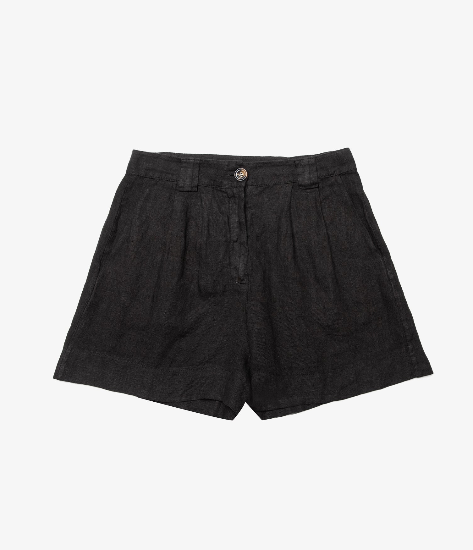 Bermuda Mujer 100% Lino Capella Negro